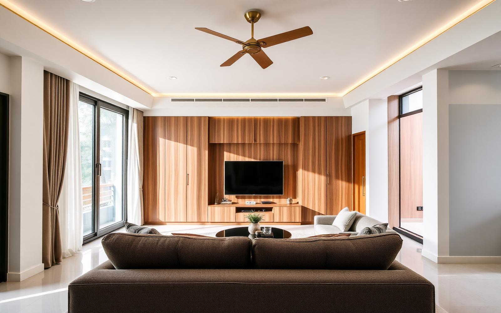 Newly renovated modern Singapore apartment living room
